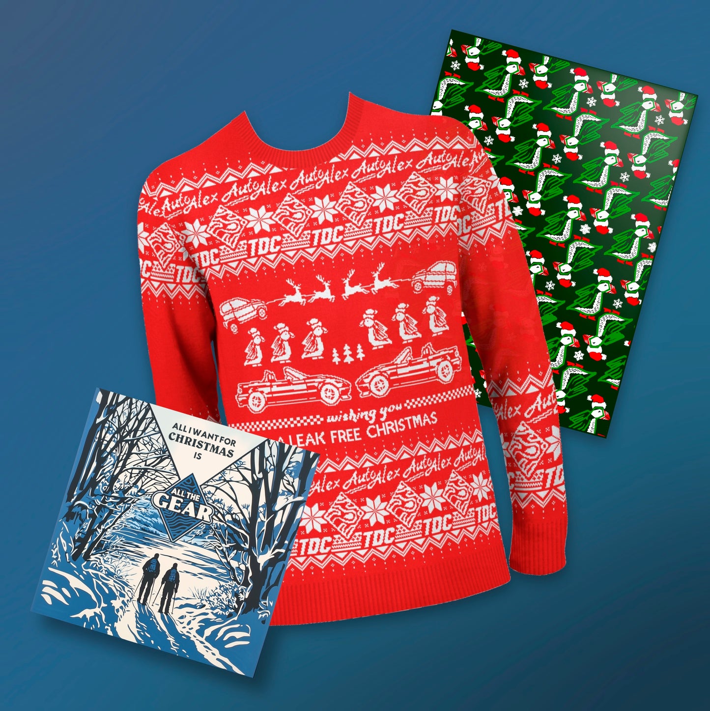 Christmas Bundle | Jumper, Wrapping Paper and Signed Card *Pre-Order shipping 02/12/24*